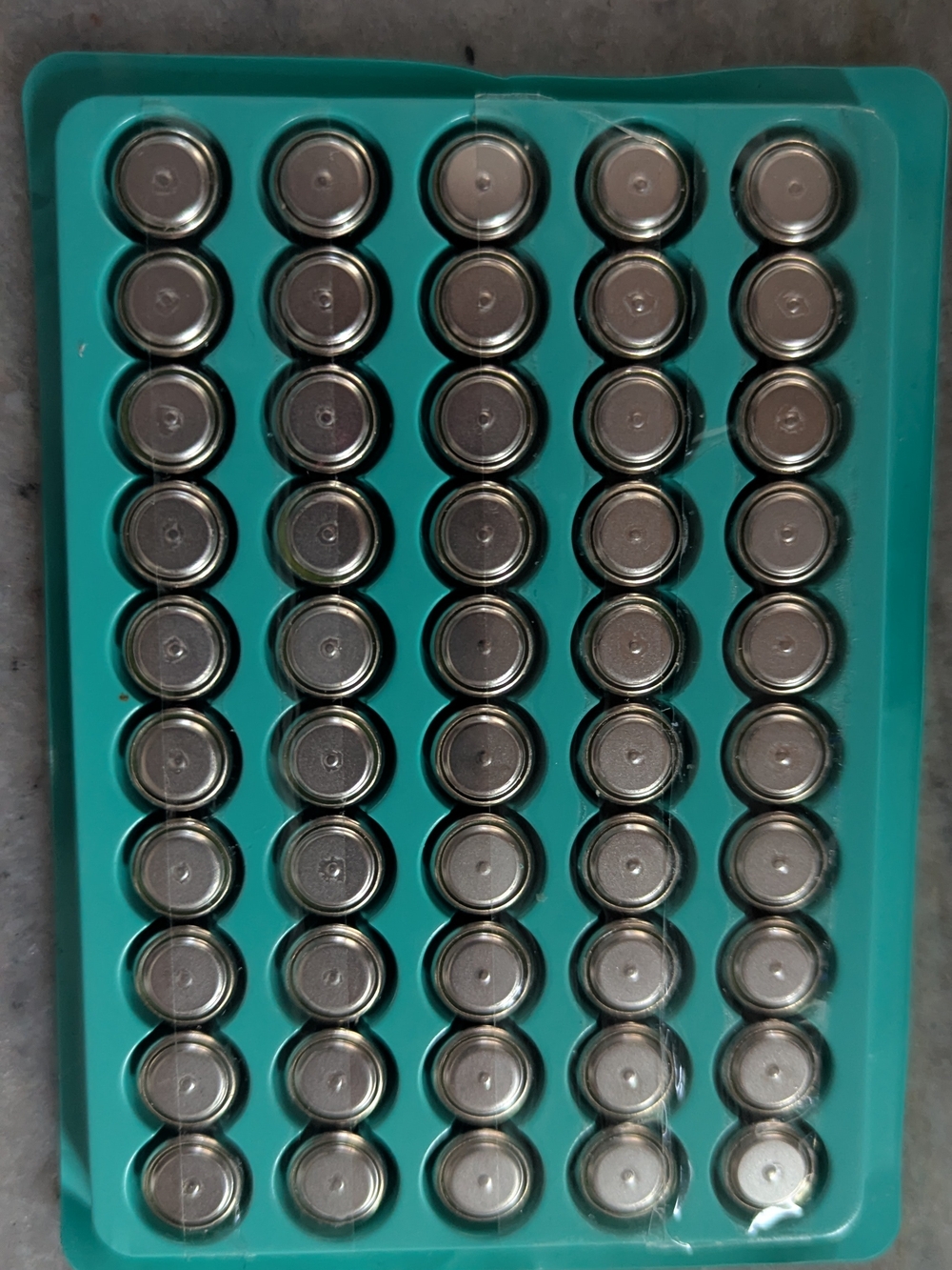 Button Cell Battery 50 Pack - AG13 LR44 357 SR44SW A76